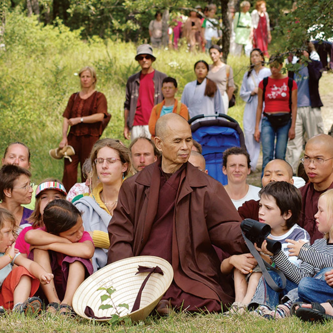 Thich Nhat Hanh with Children Square