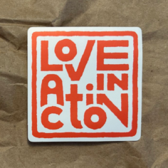 Love in Action Sticker
